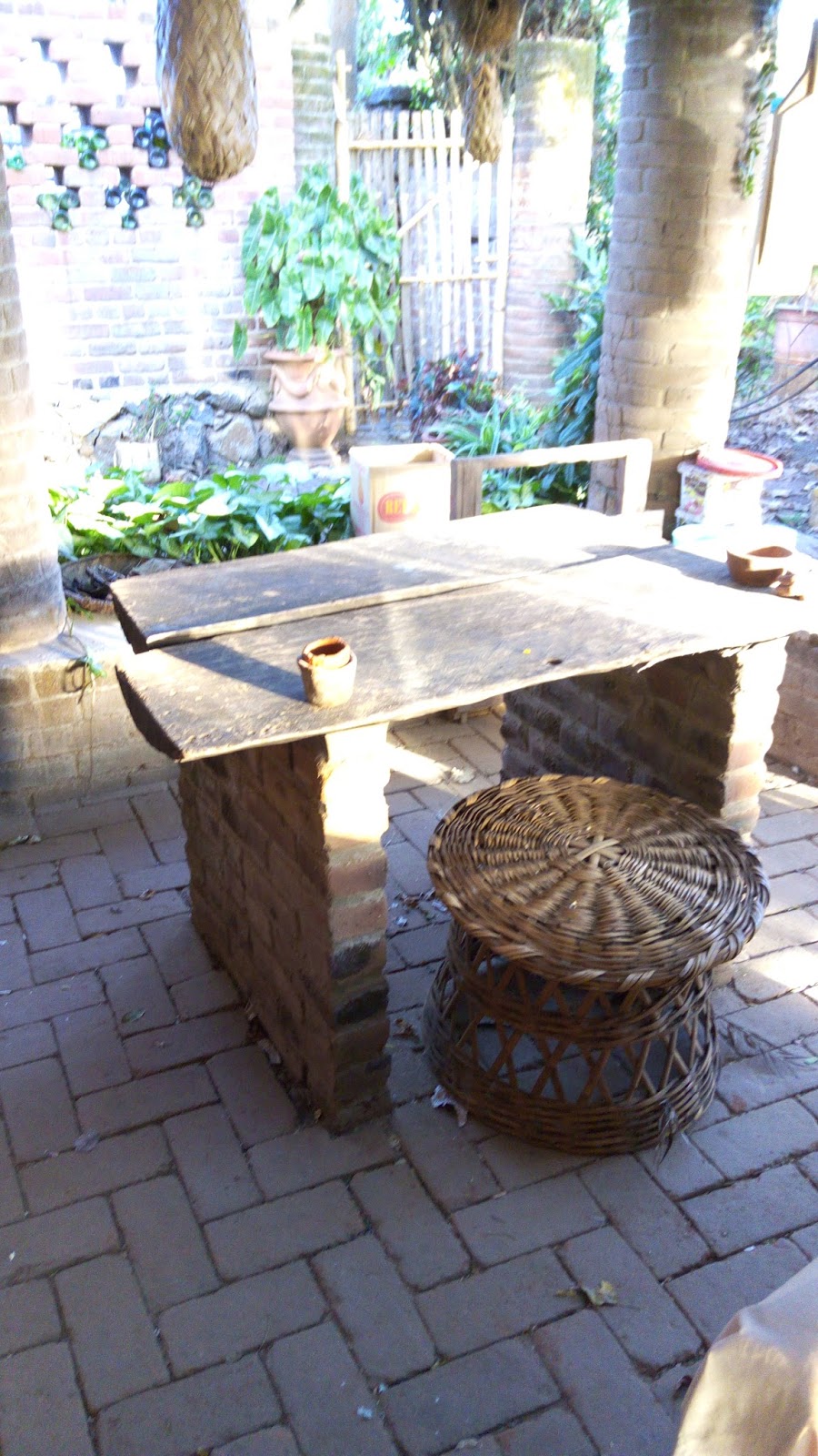 Alternative Building Construction brick tables