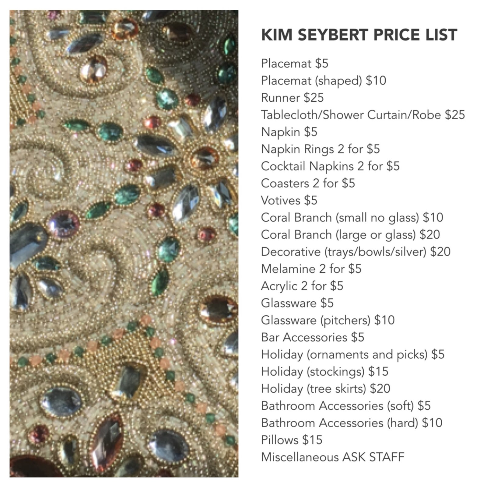 Christmas in May Kim Seybert Warehouse Sale Part 1 Practically Haute