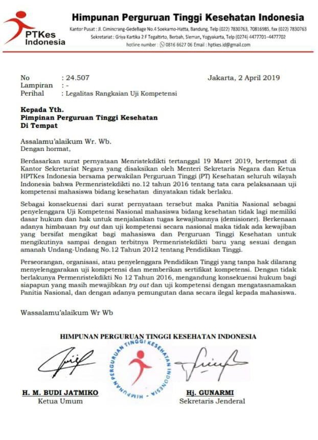 Kini Pelaksanaan Uji Kompetensi Perawat Tanpa Dasar Hukum Perawat Indonesia