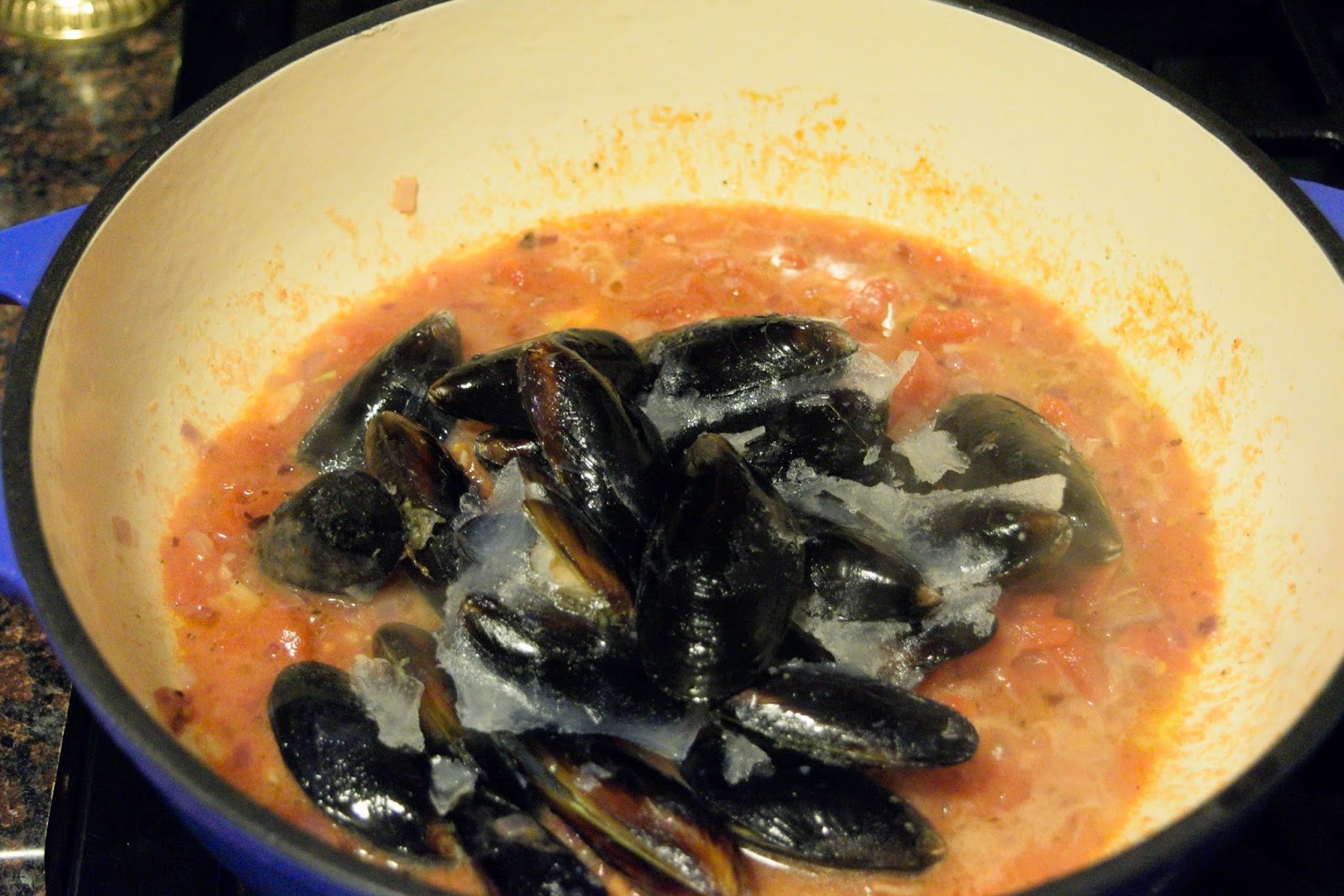 Mussels w/ Linguine The Kitchen Wife