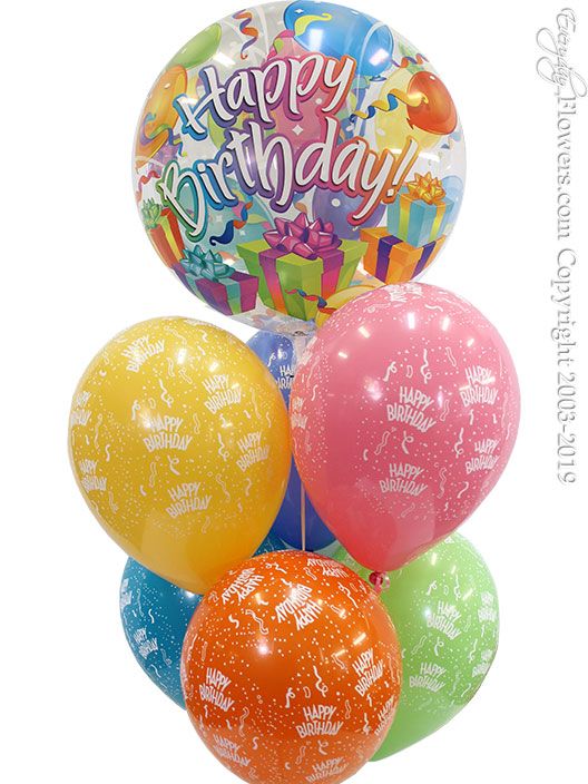 Send Birthday Bubble Balloons for delivery in Orange County, California.