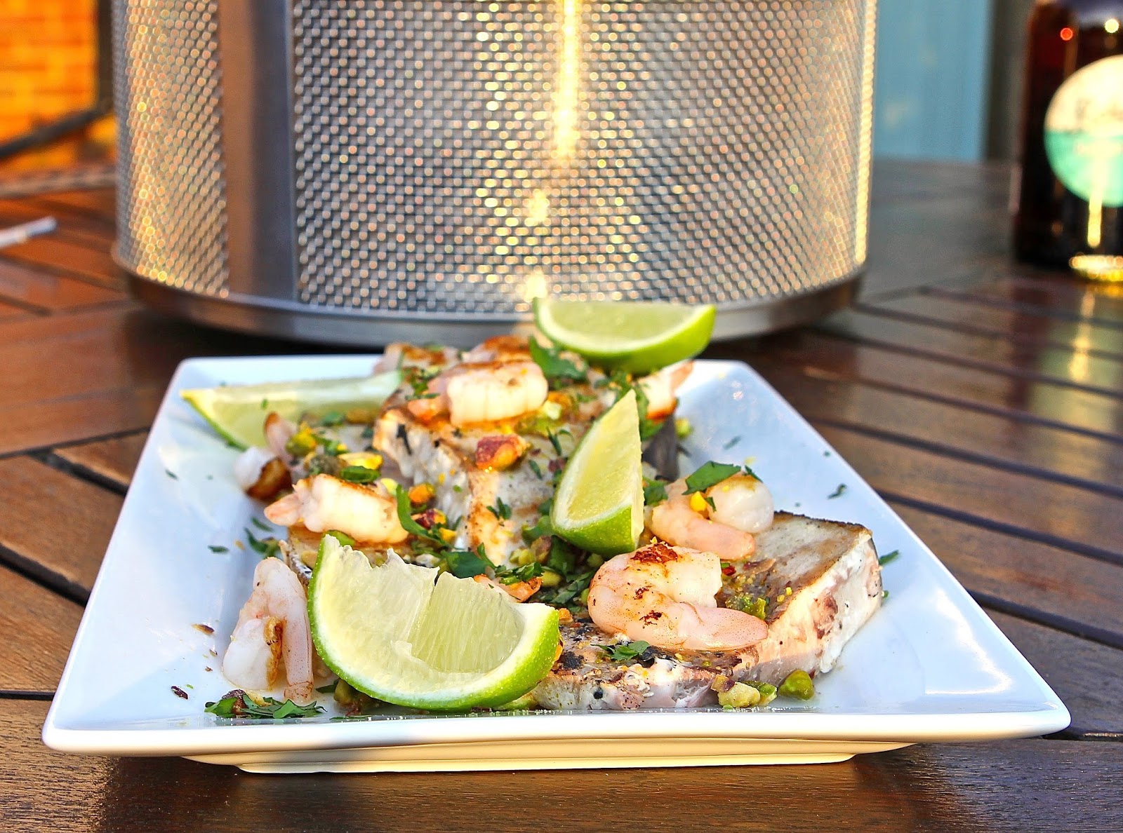Gluten Free Alchemist BBQ Swordfish with Lime, Pistachio & Coriander