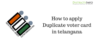 Duplicate Voter ID Card in Telangana
