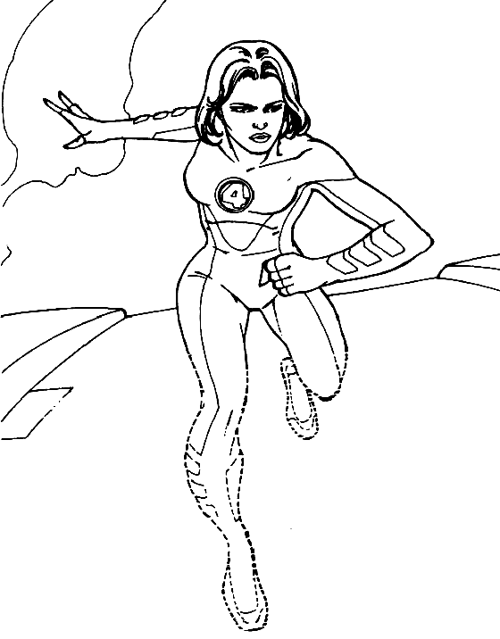 female superhero coloring pages - photo #4