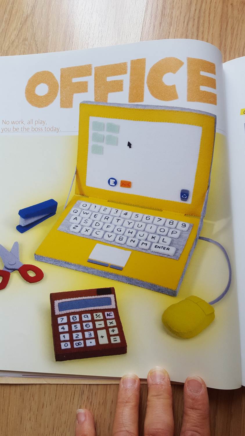 Felt computer mouse key chain Keeping it Real