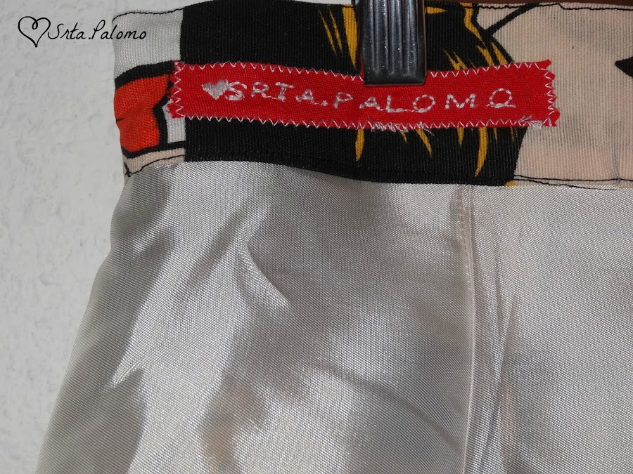 etiqueta falda handmade