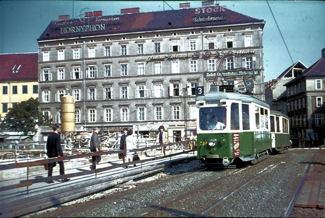 Here is a Graz tram in the 60s.