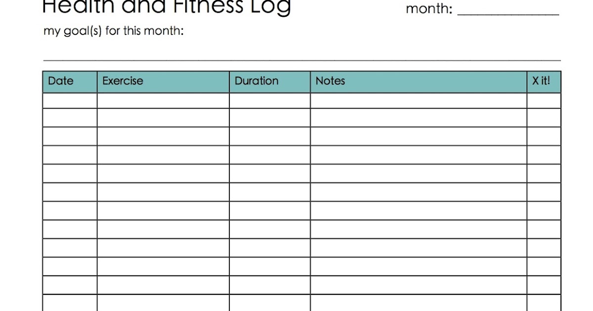 fitness log