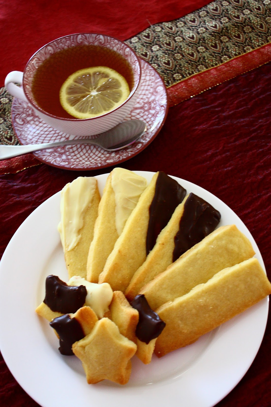 Kate's Weekend Kitchen Ina Garten's Chocolate dipped Shortbread
