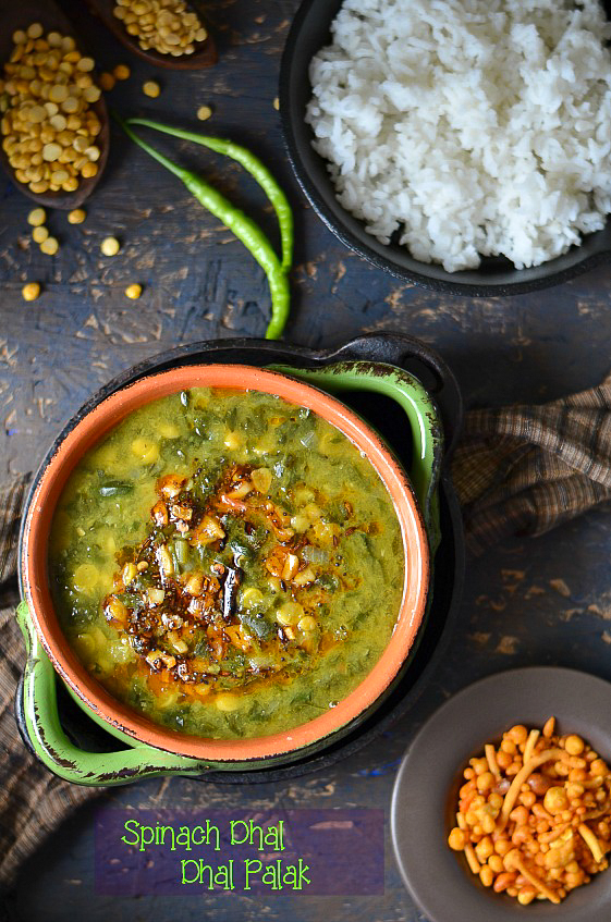 yummy everyday meal Dhal Spinach /Palak Dhal /Spinach Gravy with Lentils