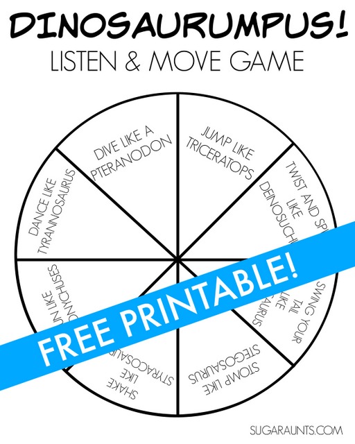 Dinosaur Gross Motor Movement Game Kids The OT Toolbox