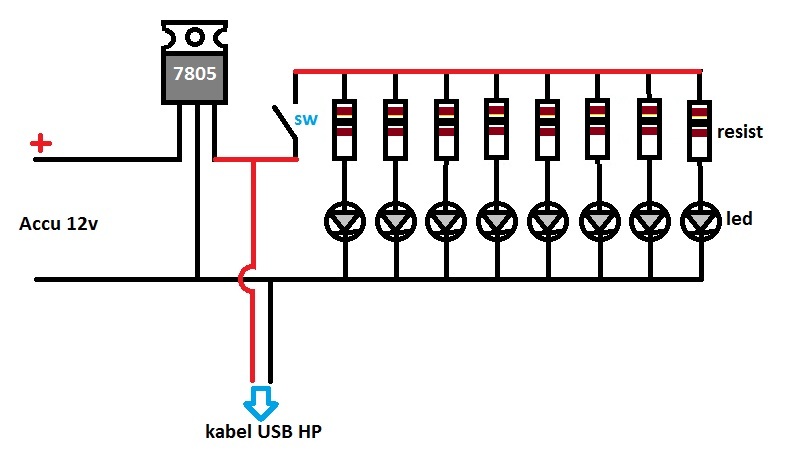 Membuat Cas HP dan Lampu Emergency dengan pipa paralon Pasang Kabel
