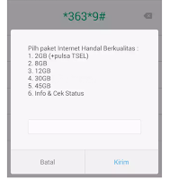 Cara Daftar Paket Internet Telkomsel 2 GB