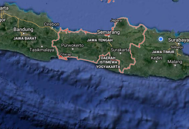 Peta Jawa Tengah Lengkap HD (Google Maps) - SEJARAH