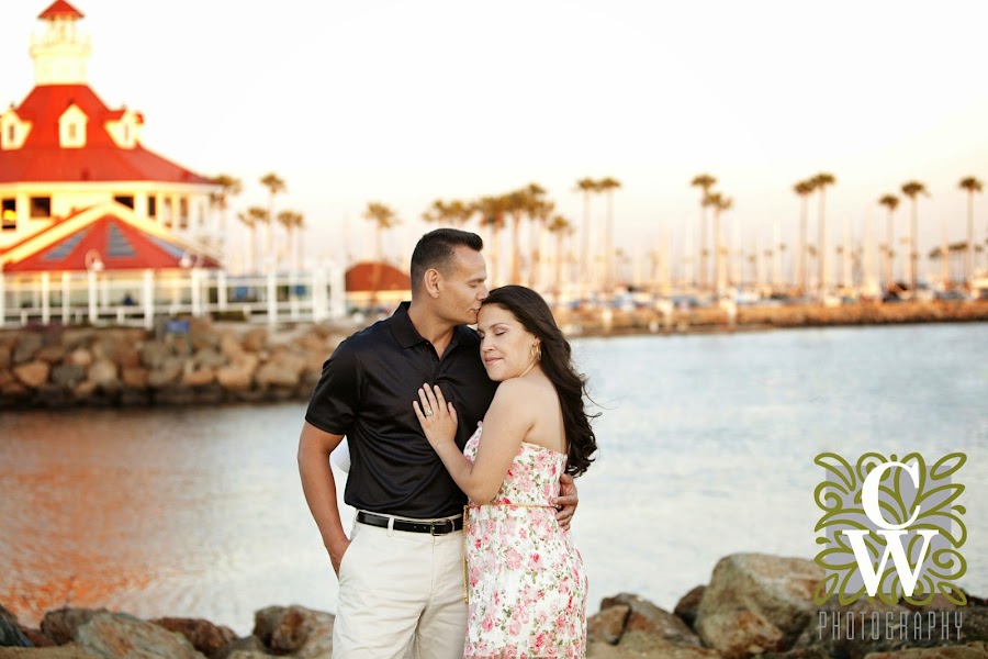 engagement portrait downtown long beach queen mary