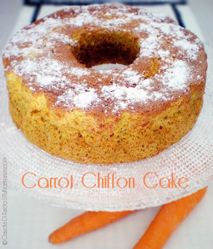carrot chiffon cake senza olio