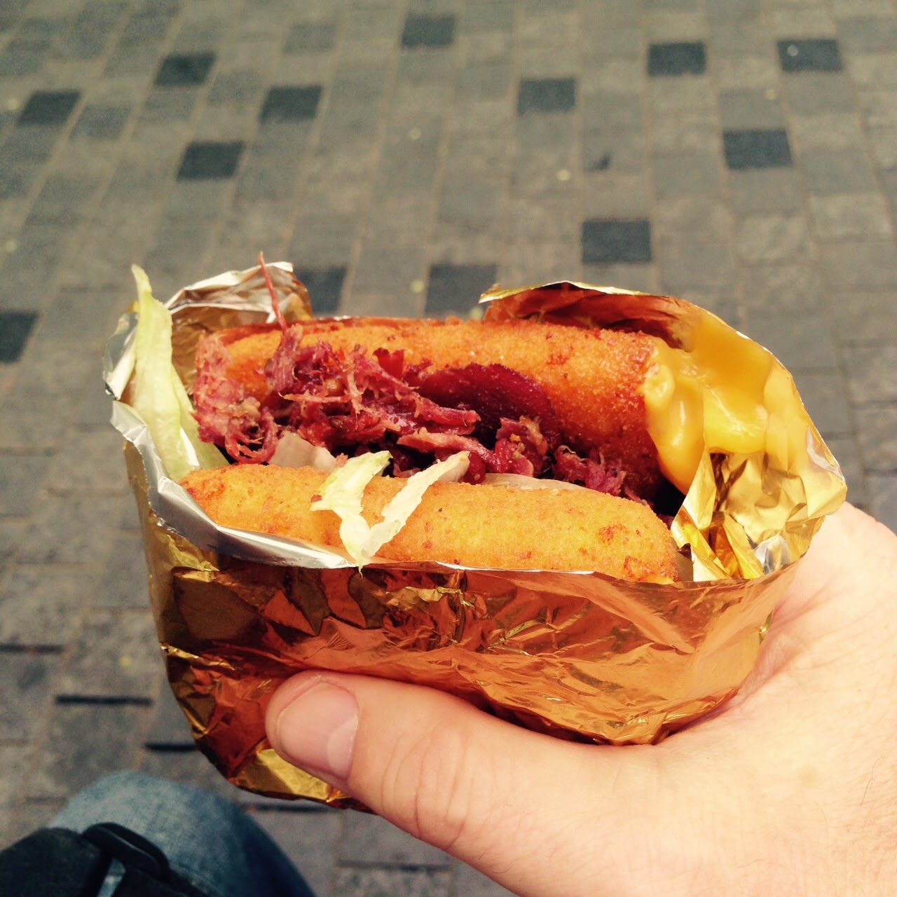 Street food à vélo Camion Au Pied de Cochon le PDC 2000