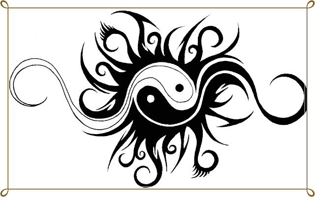 wie zeichne ein yin yang  tribal mandala tattoo design
