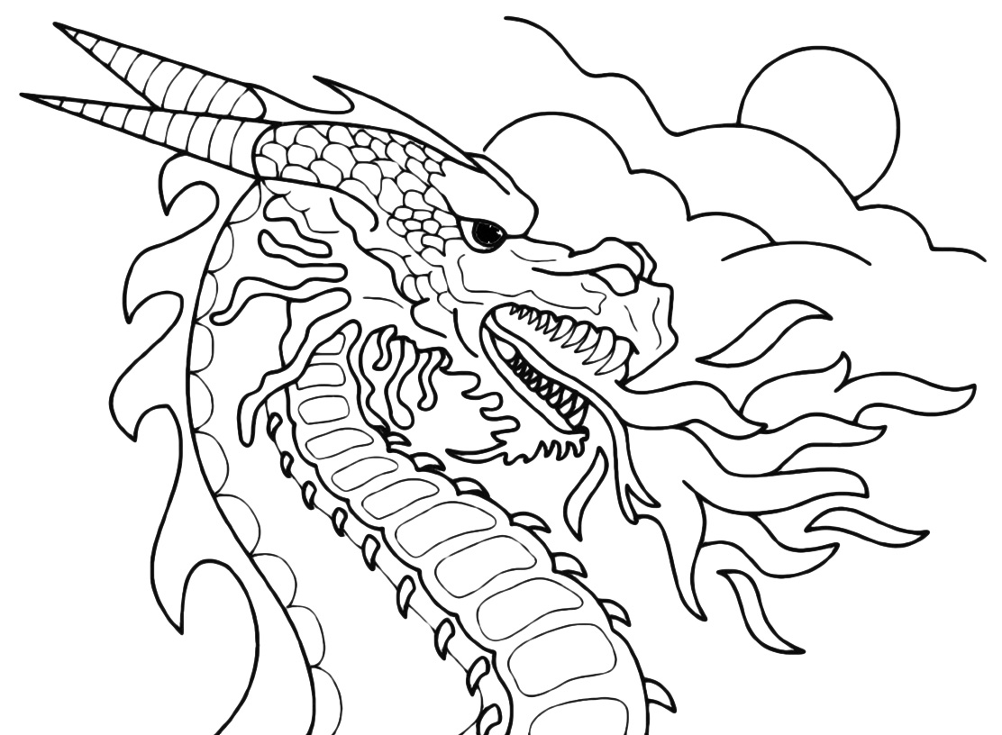 disegni da colorare draghi