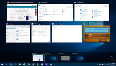 Multiple desktop in windows 10