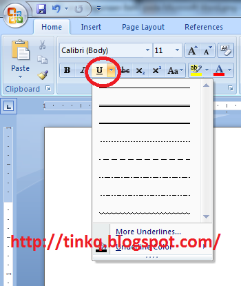Kegunaan Bold, Italic, Underline pada Microsoft Word - Mari Belajar