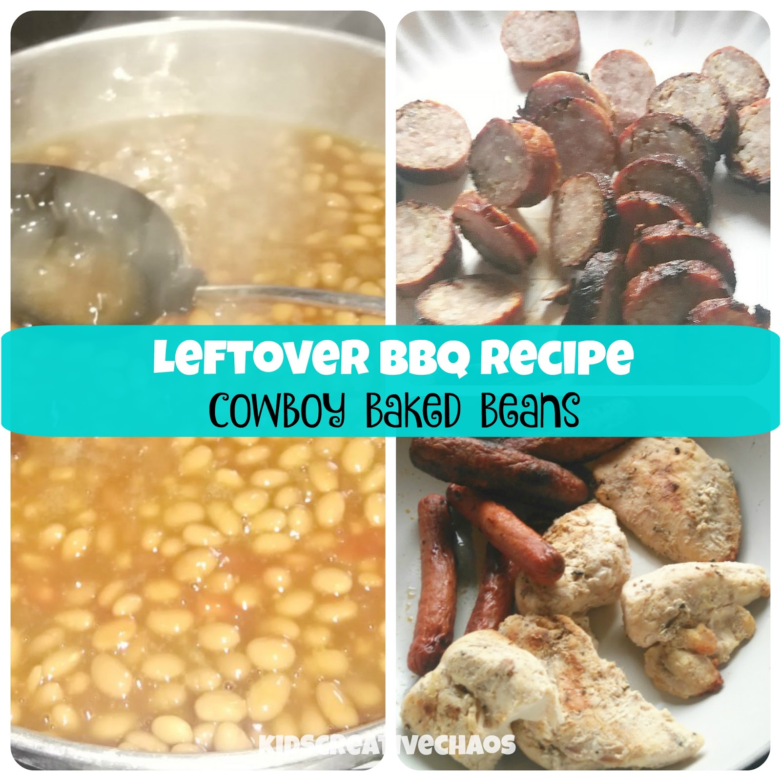 Leftover Barbecue Meat Recipe Easy Cowboy Baked Beans Kids Creative