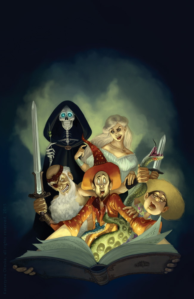 Blog of artist Kate Oleska: Terry Pratchett covers