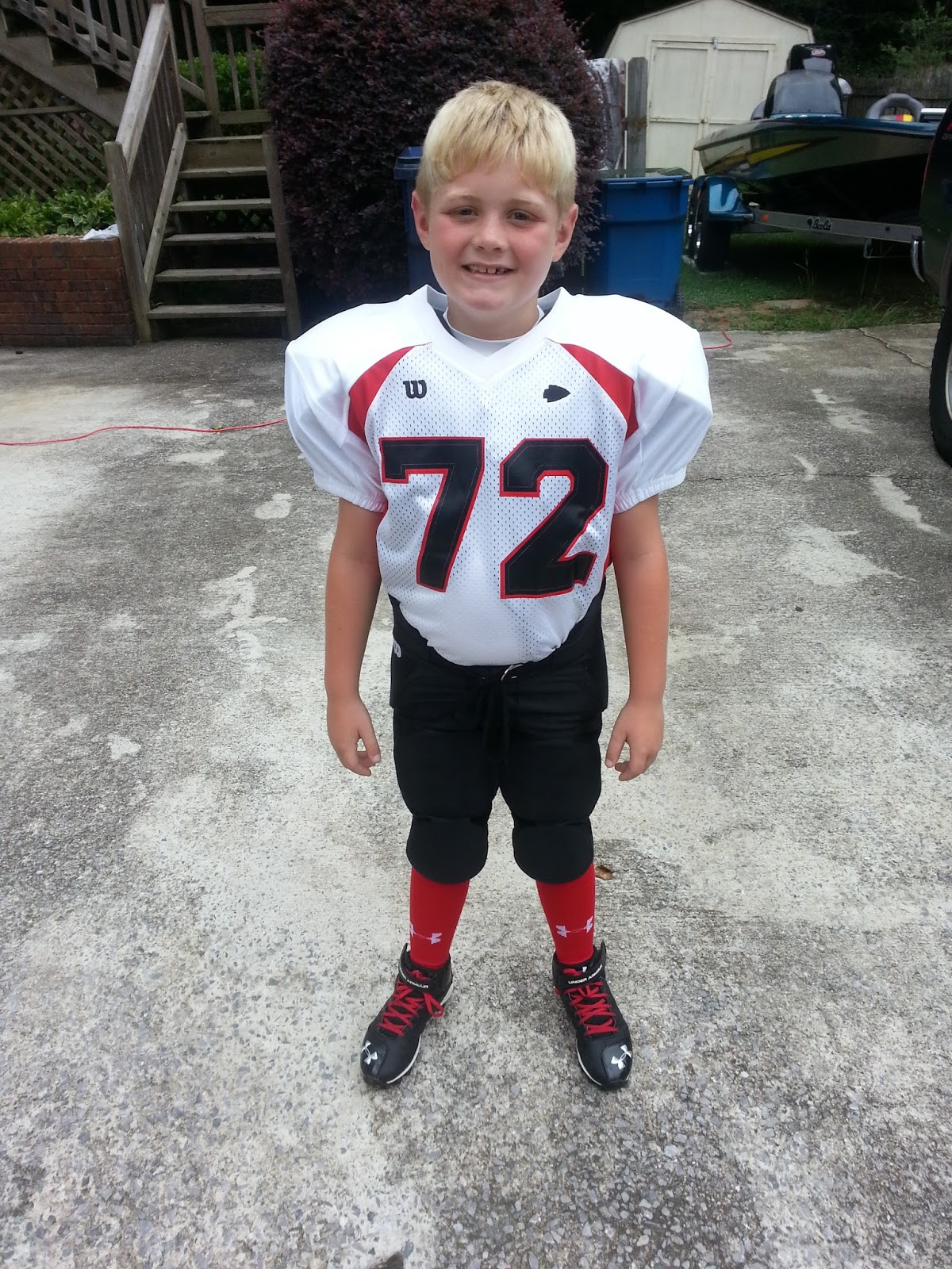 2013 "THOMPSON WARRIOR 80LB RED TEAM" PLAYERS