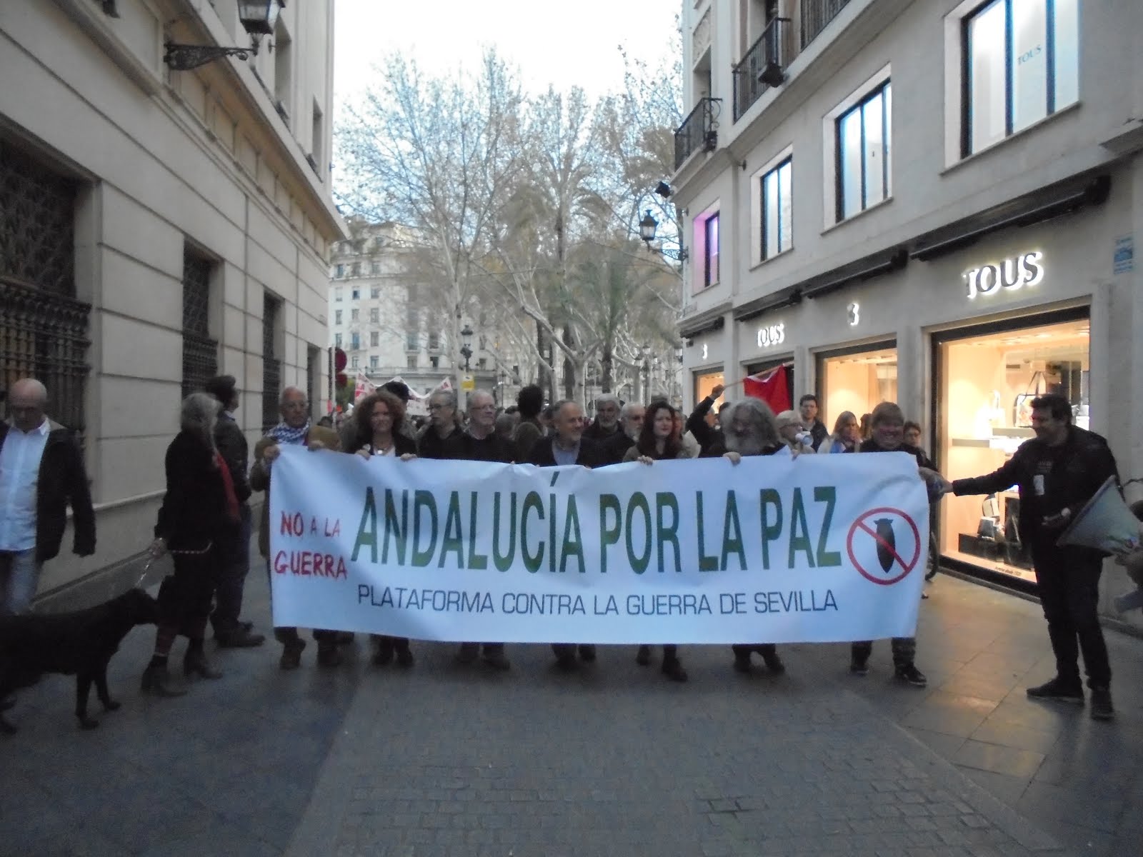 Manifestación 17M Andalucía por la paz. Contra la guerra