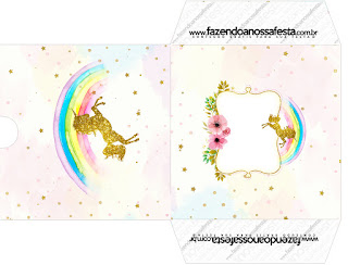 Fiesta de Unicornios: Etiquetas para Candy Bar para Imprimir Gratis. Funda para CD's para imprimir gratis de Fiesta de Unicornios.