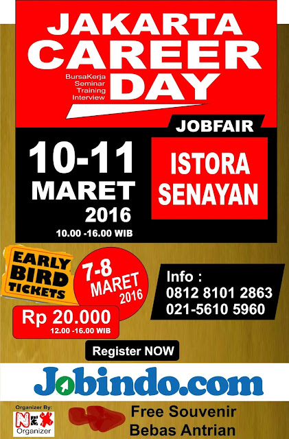 Lowongan Kerja - JAKARTA CAREER DAY ( 10 – 11 Maret 2016
