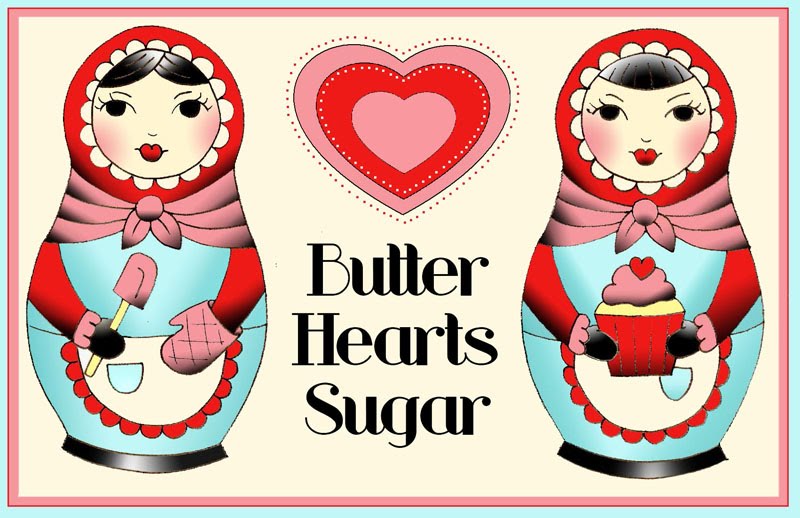 butter hearts sugar