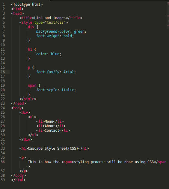 Introduction to CSS (Cascade Style Sheet)