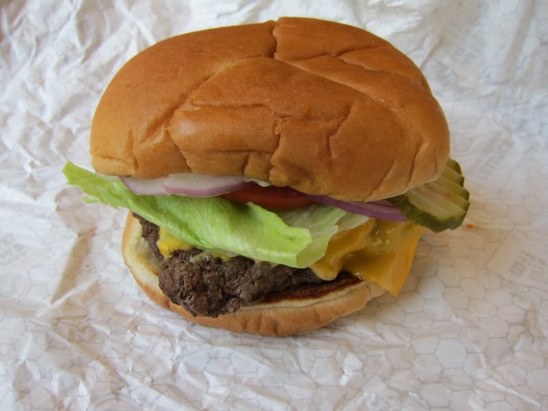 Wendy's single burger
