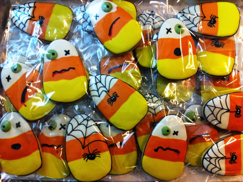 Zombie Candy Corn Cookies