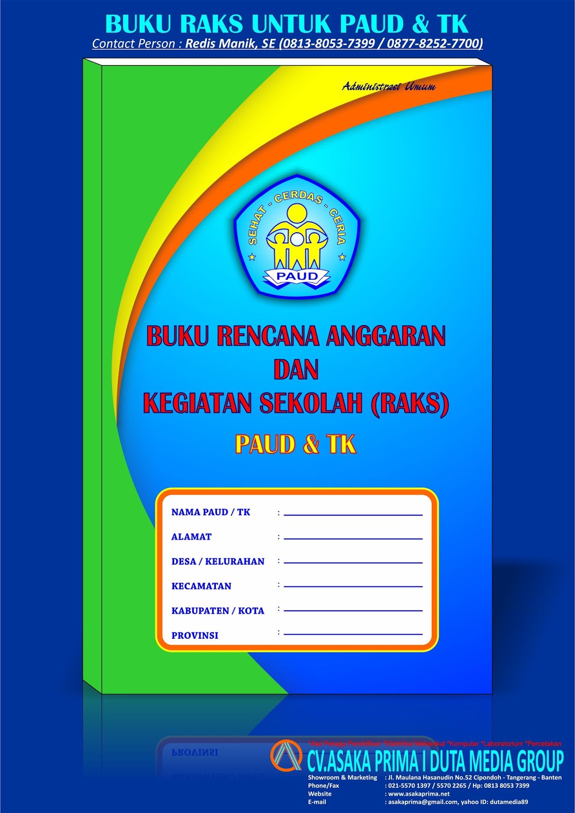 Download BROSUR Buku Administrasi PAUD (TK KB TPA SPS) - BUKU INDUK TK