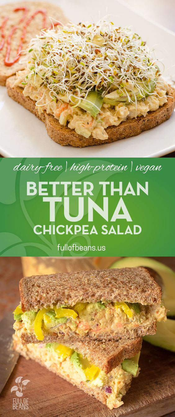 This chickpea vegan "tuna" salad is an easy, satisfying and delicious vegan alternative to the usual non-vegan sandwich fillers. Enjoyed by vegans and non-vegans, it is also much more affordable than tuna or chicken salad and it can be available for a weeks worth of lunches if prepared ahead. In our house, it never lasts that long!