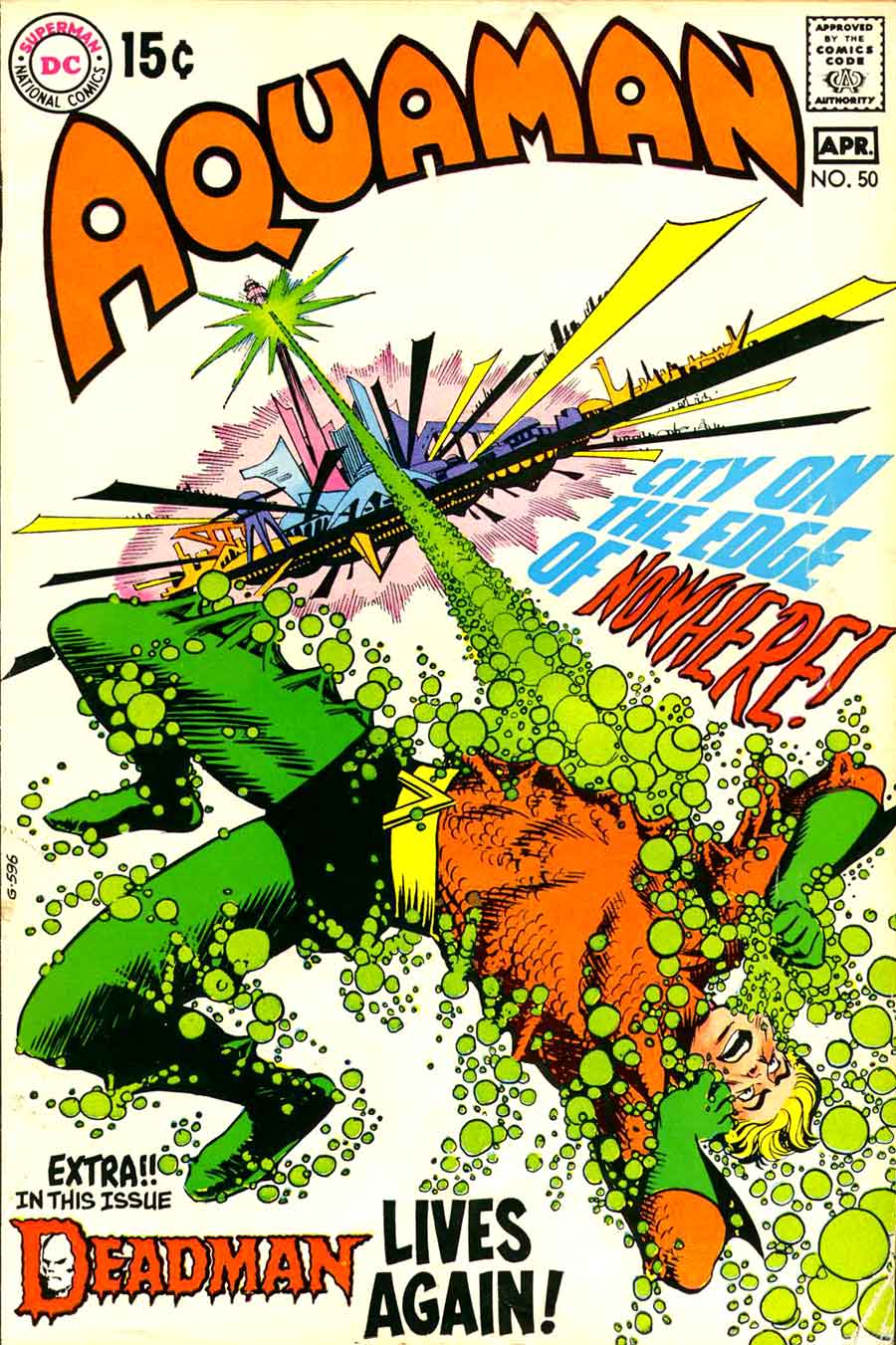 Aquaman v1 #50 dc 1970s bronze age comic book cover art by Nick Cardy