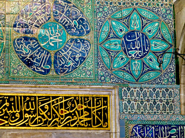 Detalle de la decoración del harem en el Palacio de Topkapi, Estambul