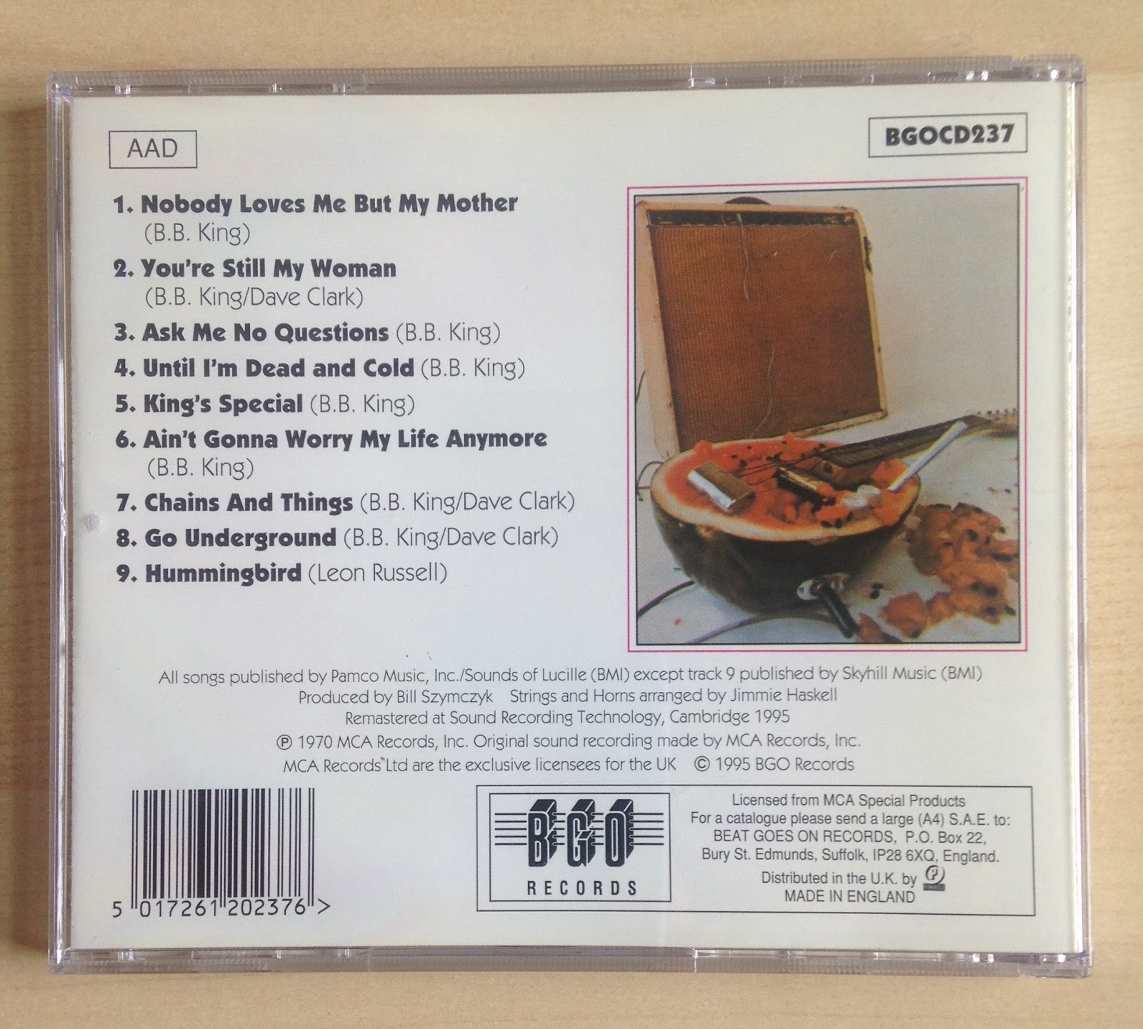 Sounds Good, Looks Good... "Indianola Mississippi Seeds" by B. B. KING (1995 Beat Goes On CD