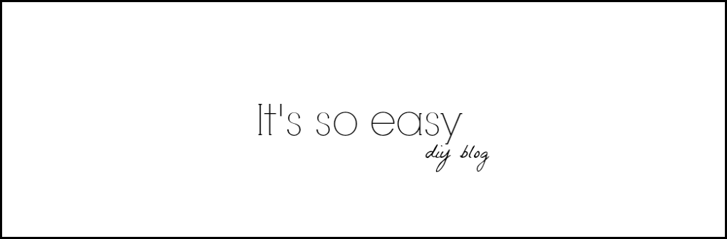 It's so easy DIY blog