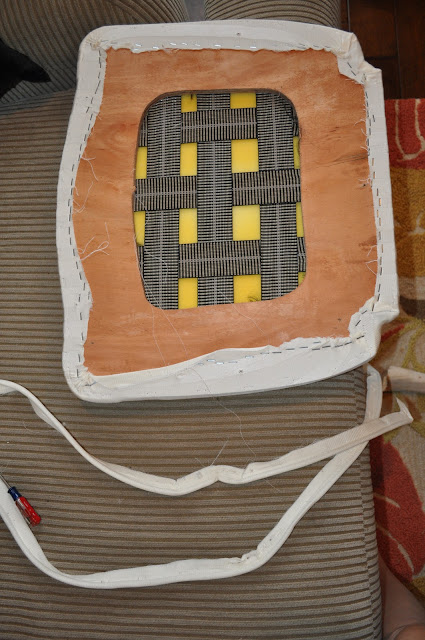 E3 Creations: DIY: How to Reupholster a Dining Room Chair (Part 1)