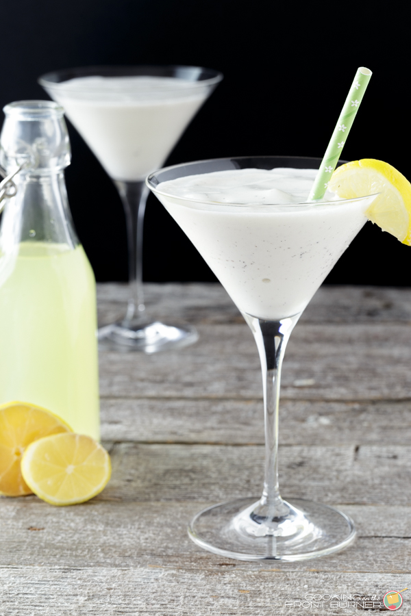 Creamy Limoncello Martini Cooking on the Front Burner