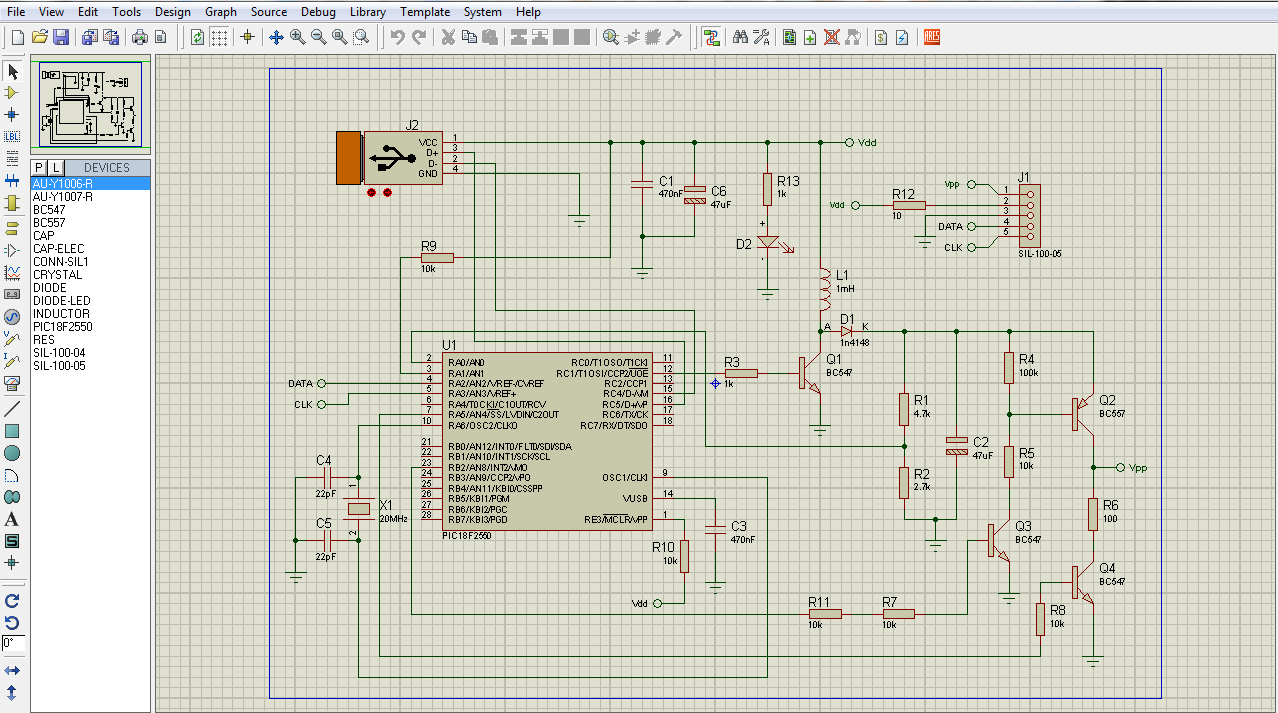 Pickit 1 Circuit Diagram