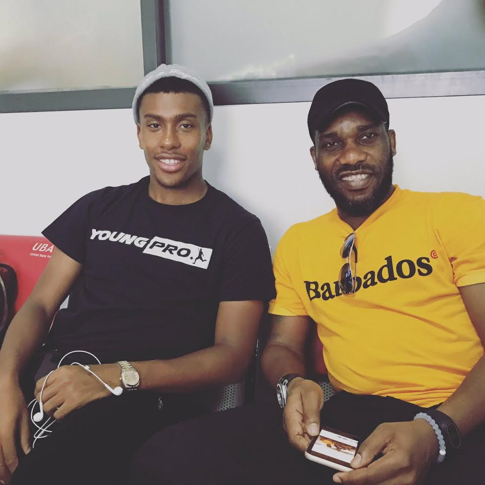 Alex Iwobi Shares Photo With His Uncle, JayJay Okocha to