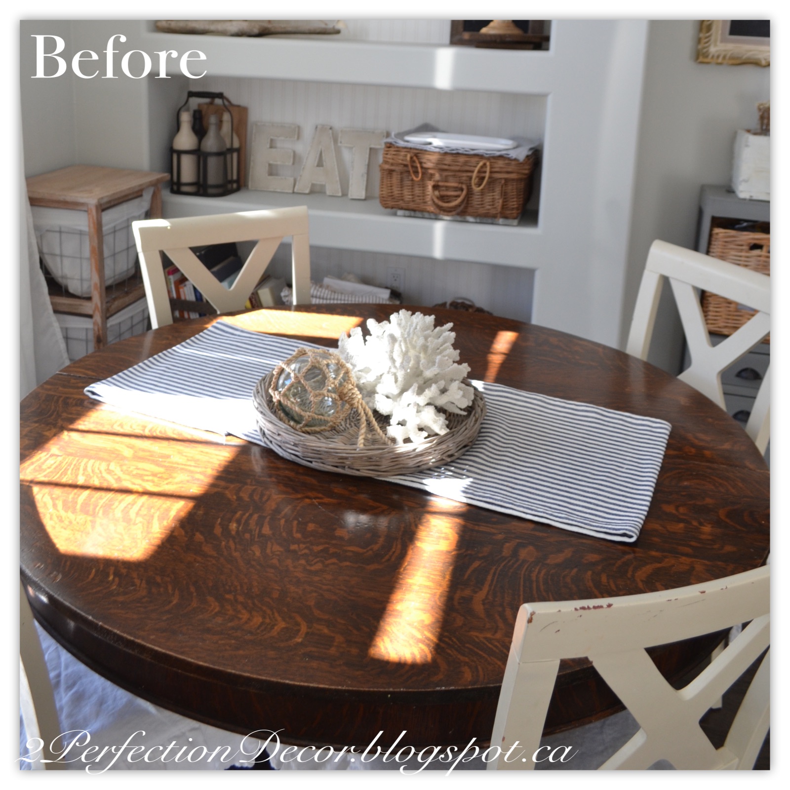 2Perfection Decor Round Kitchen Table Makeover