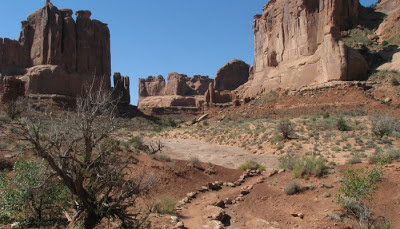 Park Avenue Trail i Arches National Park i Utah. Park Avenue Trail i Arches National Park i Utah.