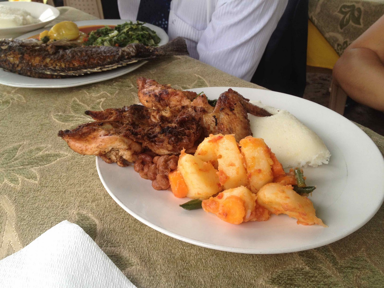 "One Zambia, One Nation" an African Adventure Traditional Zambian lunch!