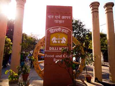 Dilli Haat shopping place in India